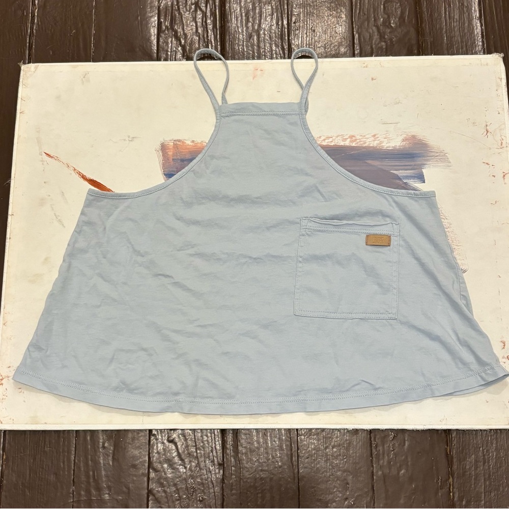 SOLD DP Lunya Organic Cotton Apron Style Cami Tank Crop Top Shirt sz XS